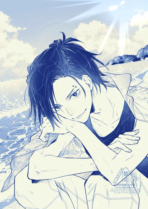 避暑 #甘咬みリップライン #創作BL