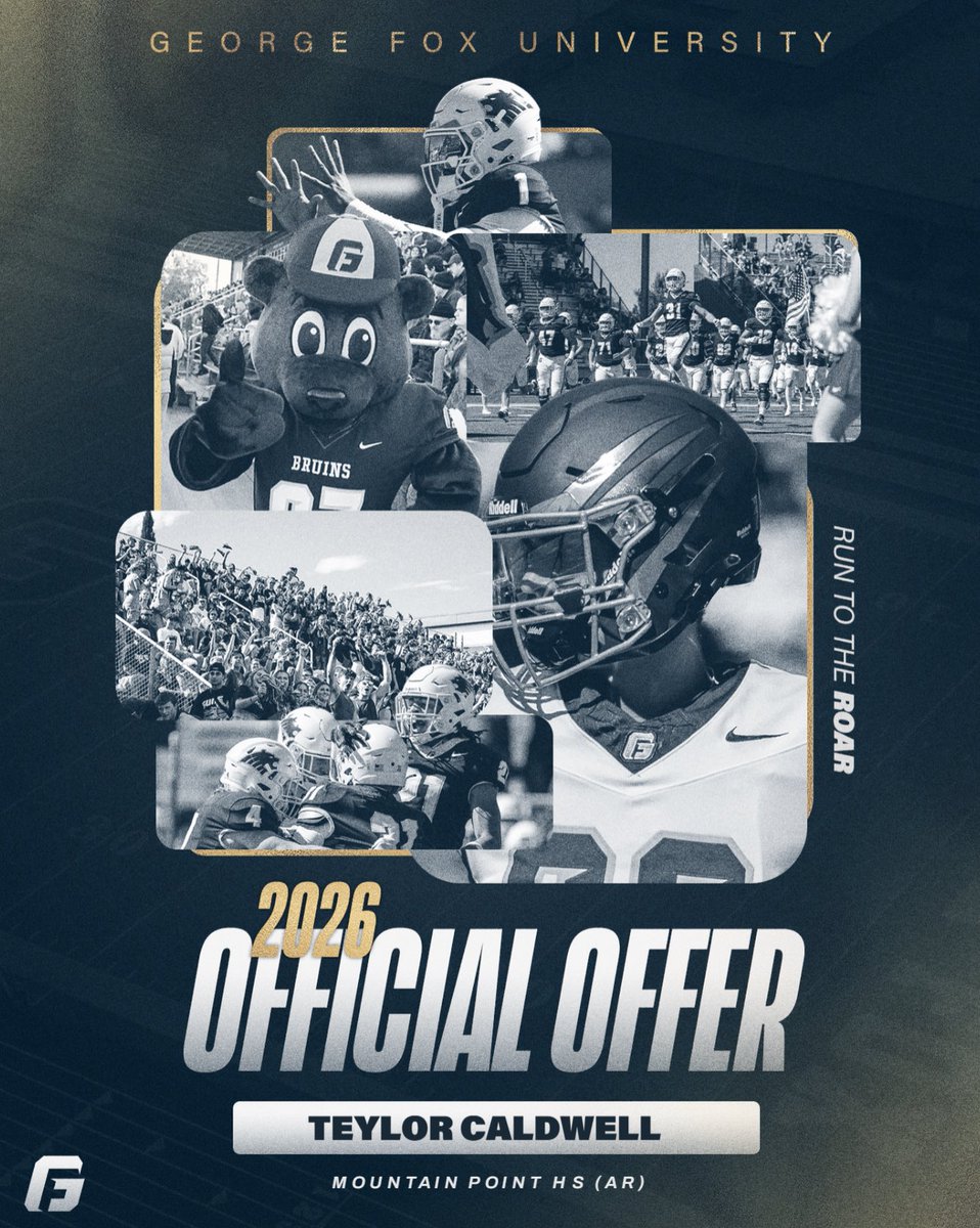 Teylor Caldwell (@teylorc21) on Twitter photo After a great conversation with <a href="/CoachQuinnSmith/">Coach Quinn Smith</a> I’m blessed to receive my first offer from George Fox University
<a href="/MP_PrideFB/">Mountain Pointe Football</a> <a href="/CoachJonRoberts/">Coach Jon Roberts</a> <a href="/coachspudich/">coachspud</a> After a great conversation with <a href="/CoachQuinnSmith/">Coach Quinn Smith</a> I’m blessed to receive my first offer from George Fox University
<a href="/MP_PrideFB/">Mountain Pointe Football</a> <a href="/CoachJonRoberts/">Coach Jon Roberts</a> <a href="/coachspudich/">coachspud</a>