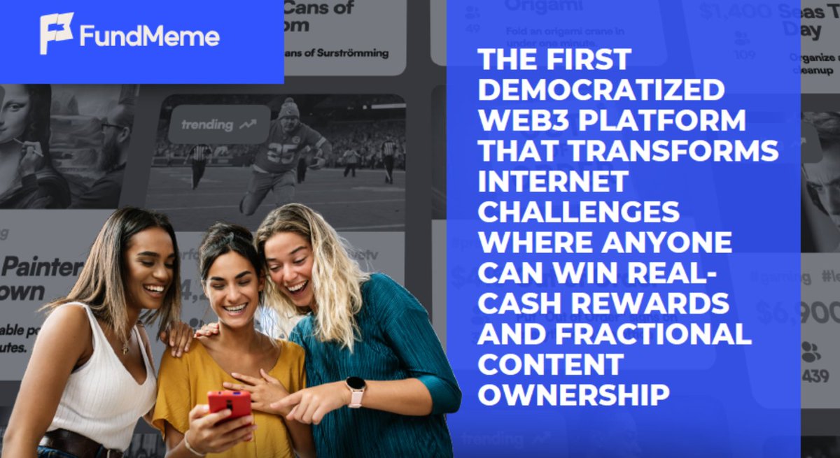 🚀 The Future of Viral Content is Here 🎥💰

Tired of viral content making everyone money except the creators and communities who drive it?

🔥 Introducing FundMeme.com, the first Web3 platform where anyone can:
 ✅ Create viral challenges
 ✅ Contribute to prize pools
