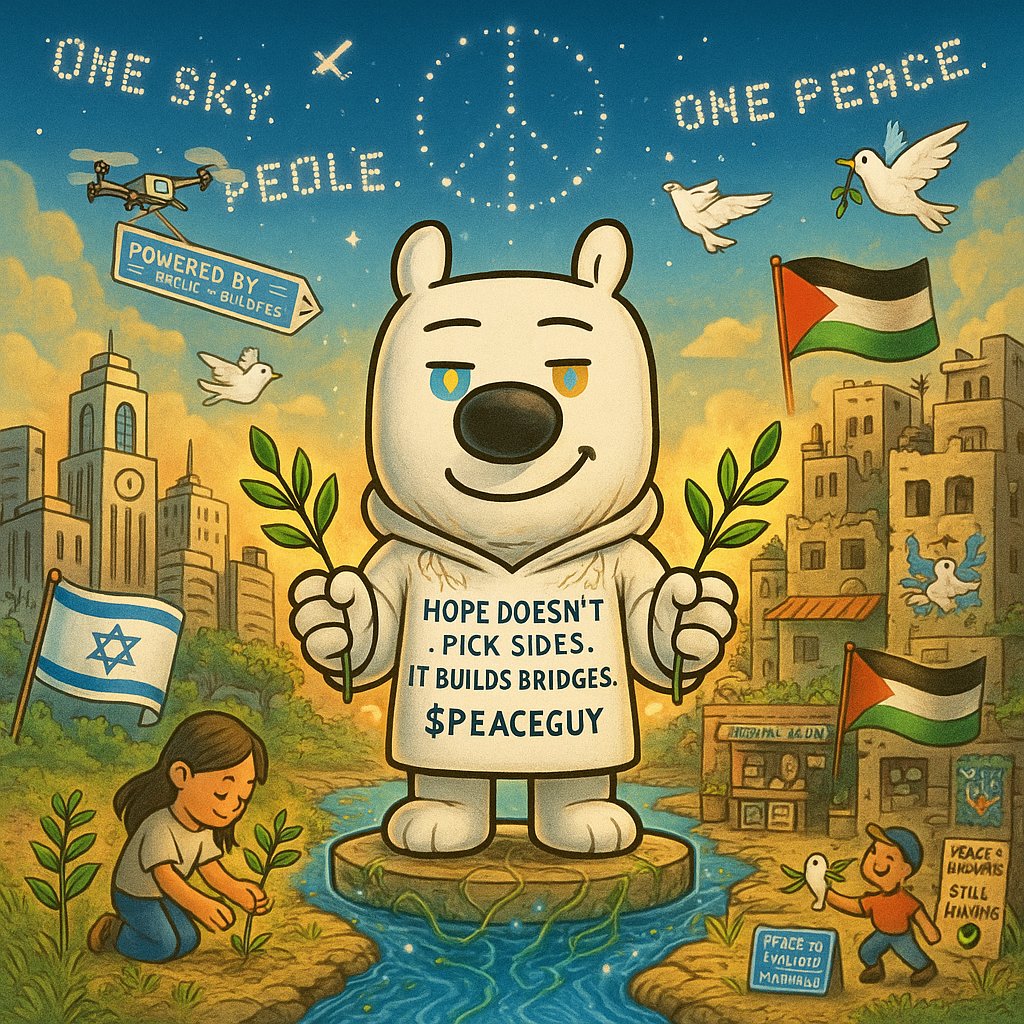 SolPeaceguy's tweet image. When the world is divided, we build bridges.
When others shout, we speak peace.
When hope fades, we hold the line.
$PEACEGUY isn’t just a meme — it’s a mission.
Let’s be the calm in the chaos. 🌍✌️
#PEACEGUY