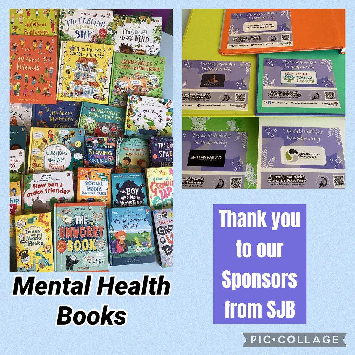 St John the Baptist (@sjbsolihull) on Twitter photo Thank you to Grace @the_littlebookfairy for delivering our Mental Health Books today. Thank you also to our generous parents and sponsors for supporting the mental health and wellbeing of our pupils.<a href="/OurLadyandAllS1/">Our Lady and All Saints Catholic MAC</a> #SJBInclusion #Usbornepartners Thank you to Grace @the_littlebookfairy for delivering our Mental Health Books today. Thank you also to our generous parents and sponsors for supporting the mental health and wellbeing of our pupils.<a href="/OurLadyandAllS1/">Our Lady and All Saints Catholic MAC</a> #SJBInclusion #Usbornepartners