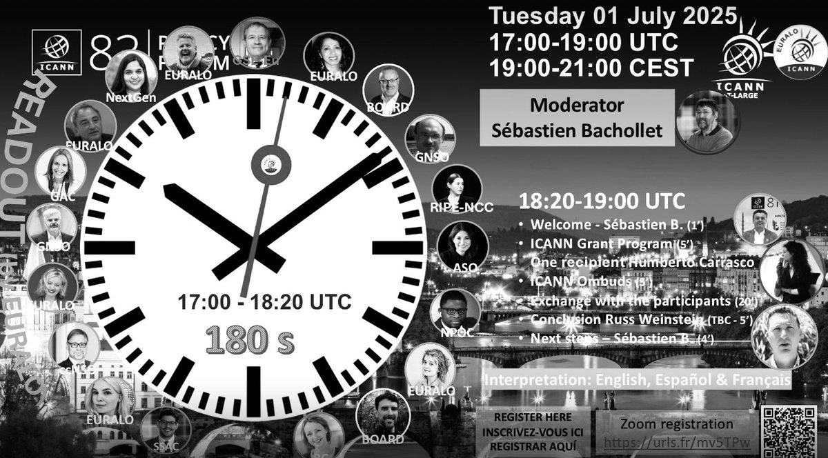 Matthias M. Hudobnik โ๏ธ ๐พ (@mhudobnik) on Twitter photo ๐ฏ๏ธ Do you want to know more about the ๐ takeaways from #ICANN83 ๐ โ
๐ฃ๏ธ Join my talk about #SSAC at #EURALOโs #ICANN83 multilingual read-out session tomorrow at 19:00 CEST โฑ๏ธ โ๏ธ
๐งโ๐ป Registration ๐ ๐ urls.fr/mv5TPw #AtLarge #SSAC #privacy #DNSBlocking #FOSS #cybersec ๐ฏ๏ธ Do you want to know more about the ๐ takeaways from #ICANN83 ๐ โ
๐ฃ๏ธ Join my talk about #SSAC at #EURALOโs #ICANN83 multilingual read-out session tomorrow at 19:00 CEST โฑ๏ธ โ๏ธ
๐งโ๐ป Registration ๐ ๐ urls.fr/mv5TPw #AtLarge #SSAC #privacy #DNSBlocking #FOSS #cybersec