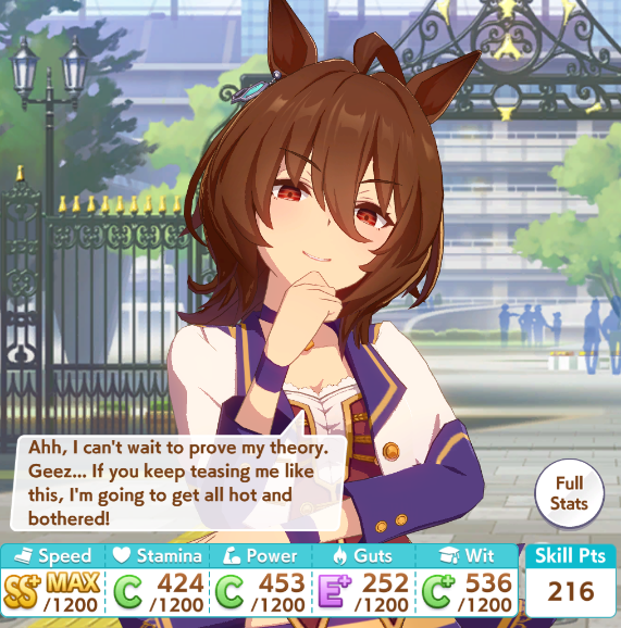 I've got some art to post soon but if you wanna talk to me about umamusume in the meantime I'm pretty good.