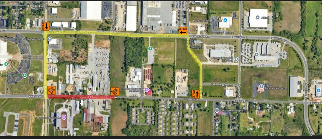 Road closure: 1315 Emma Ave will be closed as of Thursday July 3rd- July 8th.
Please see map for details