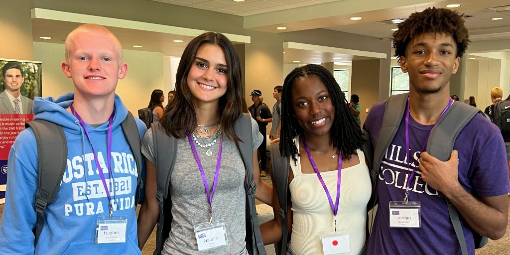 millsapscollege's tweet photo. The energy this afternoon? 🔥 Session 2 of New Student Orientation was all about belonging and starting something special together. Welcome to the family, Class of 2029! 💜
#Millsaps2029 #CollegeOrientation #MajorExperience #CollegeBound #CollegeLife #OrientationDay https://t.co/O4L6s1BSA4