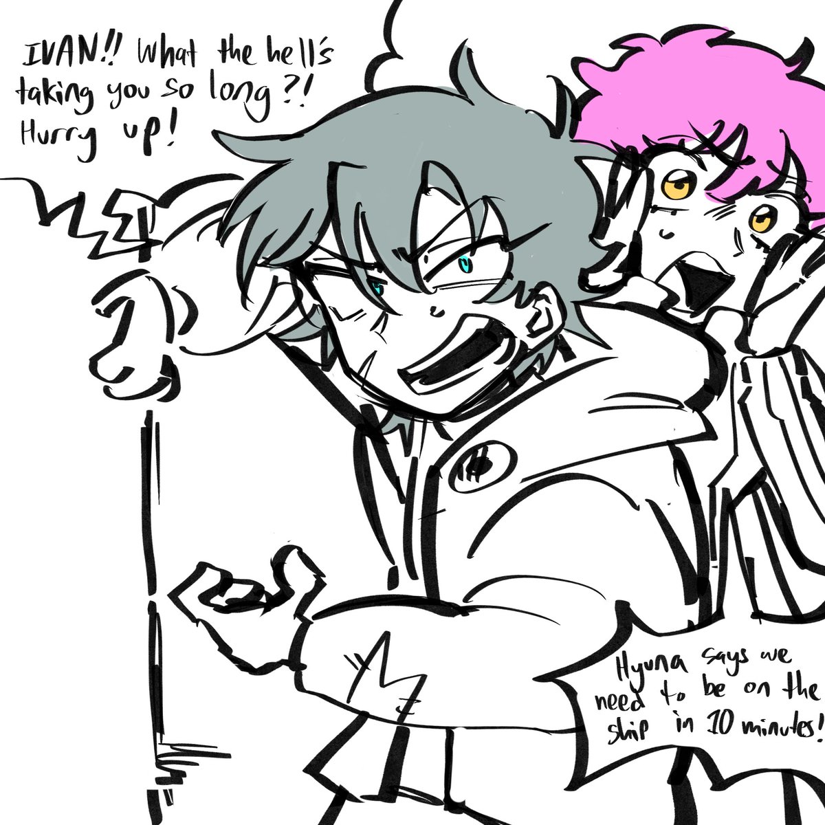 beachblu3s's tweet image. Time travel Mizi AU Rebel 4nakt and friends meet the karma kids… [1/2] part 1! #timetravelmiziau #sidestory