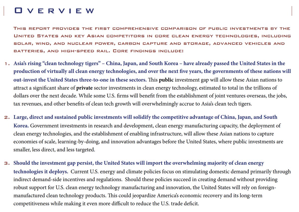 Hard to believe we wrote this in 2009, and wish it hadn't been quite so accurate (co-authored w/ <a href="/DevonSwezey/">Devon Swezey</a>  <a href="/RobAtkinsonITIF/">Robert D. Atkinson</a> <a href="/TedNordhaus/">Ted Nordhaus</a> <a href="/JesseJenkins/">Jesse D. Jenkins</a>) www2.itif.org/2009-rising-ti…