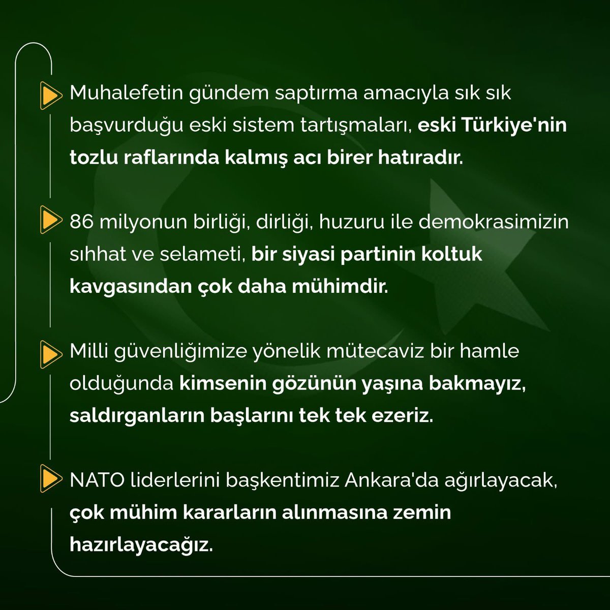 Cumhurbaşkanımız Sayın Recep Tayyip Erdoğan’ın, Cumhurbaşkanlığı Kabine Toplantısı sonrası öne çıkan açıklamaları.