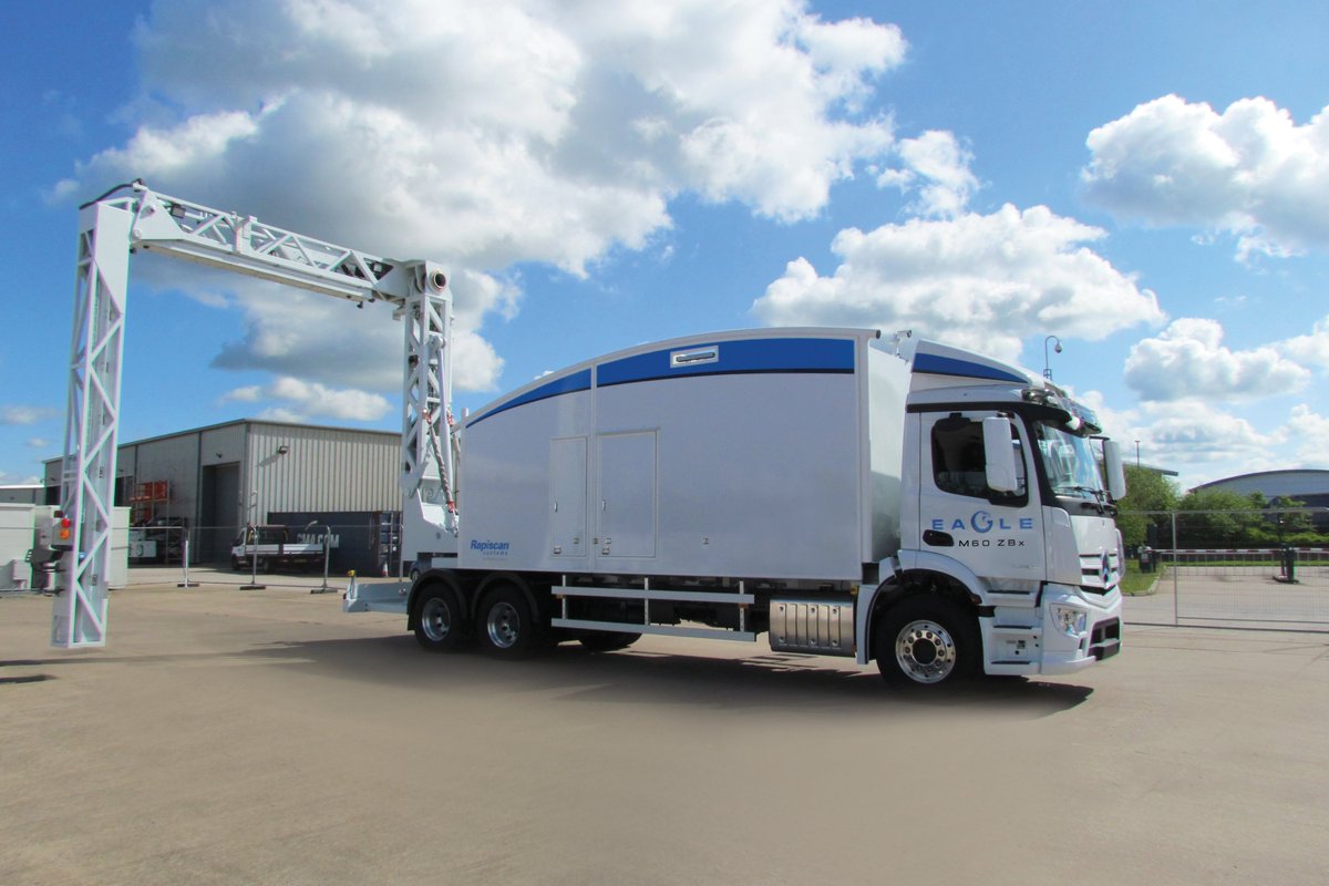 RapiscanCargo's tweet image. Parent company, OSI Systems, announced today a $10 million order for our Eagle M60 ZBx mobile inspection system. This powerful platform combines transmission X-ray and Z Backscatter technology to enhance cargo and vehicle screening. #customsinspection bit.ly/46nYbWl