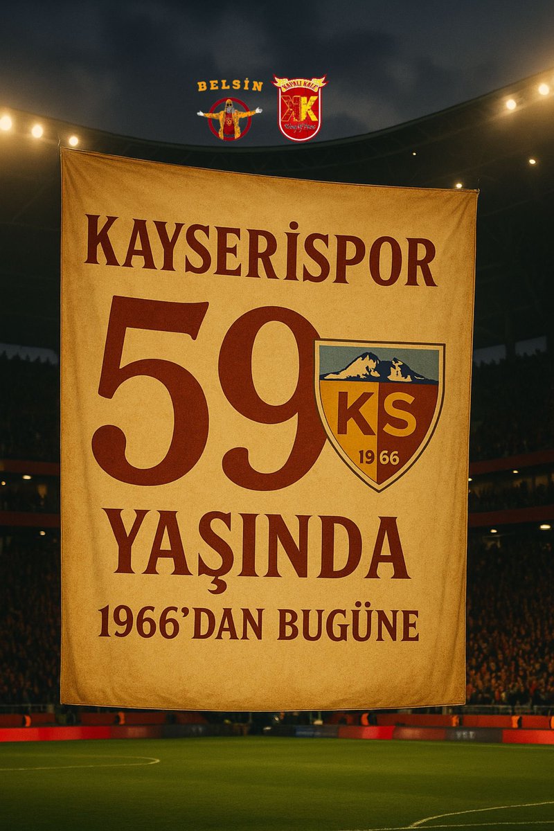 1 TEMMUZ 1966 ! 

#Kayserispor59Yaşında