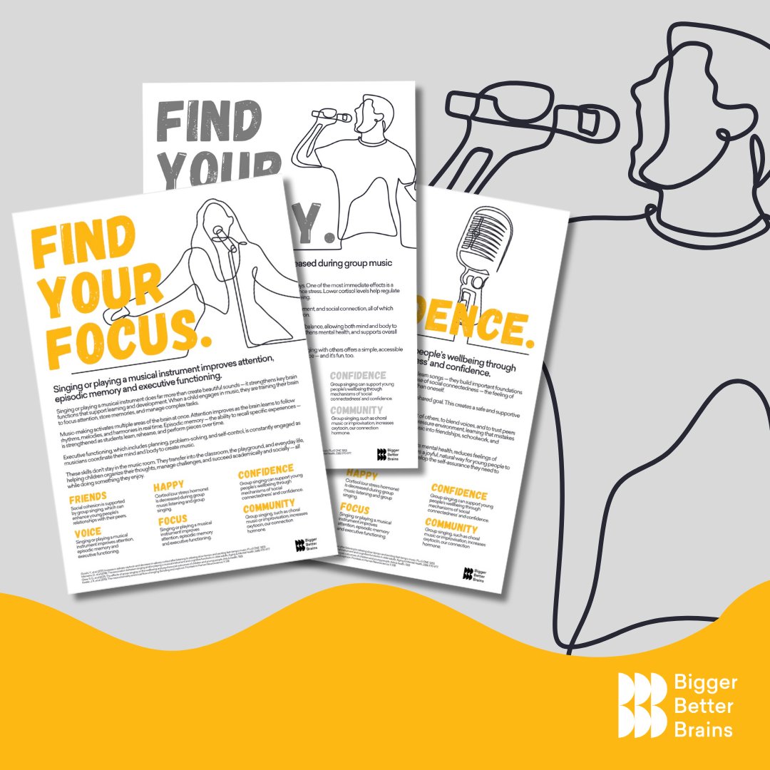 bb_brains's tweet image. 🎤 Our new Learn to Sing Parent Handouts are here!

Includes 14 A4 printable handouts to help parents understand how singing supports brain development, focus, and confidence.

📥 Ready to print &amp;amp; share → ow.ly/T4NT50WfQkF

#LearnToSing #BiggerBetterBrains #MusicEducation