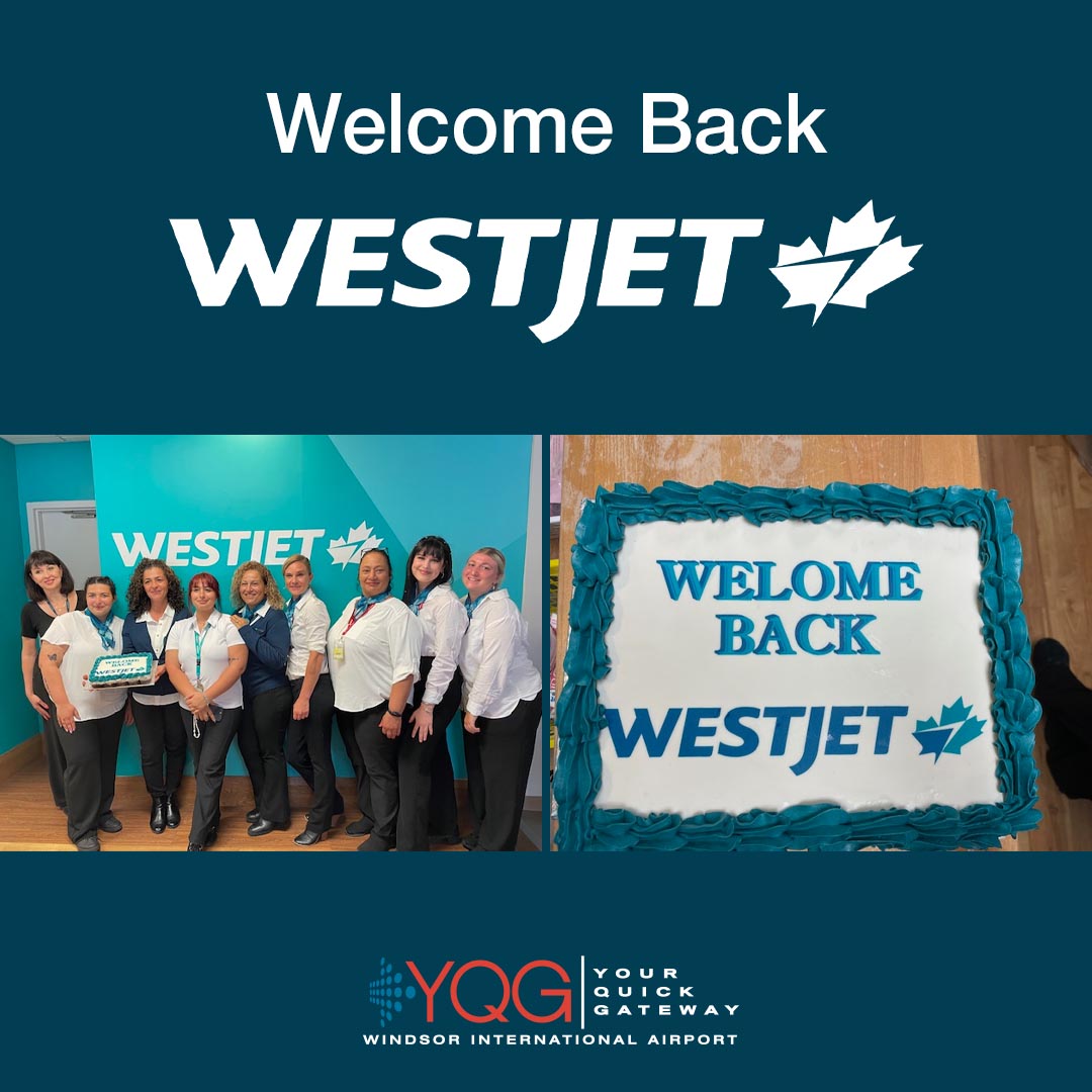 Welcome back! WestJet kicks off their summer schedule from Windsor to Calgary today, offering travellers a convenient nonstop connection to one of Canada’s most exciting cities. ✈️🇨🇦

Book your flight today!
westjet.com
flyyqg.ca
<a href="/WestJet/">WestJet</a>