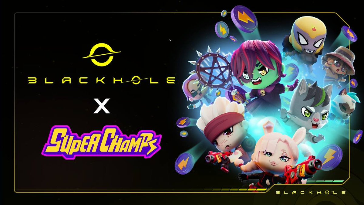 BlackholeDEX's tweet photo. $CHAMP is coming 

We’re partnering with @SuperChampsHQ to bring their token to Blackhole!

A new onchain entertainment universe is coming to Avalanche 🔺 https://t.co/xOybowRceh
