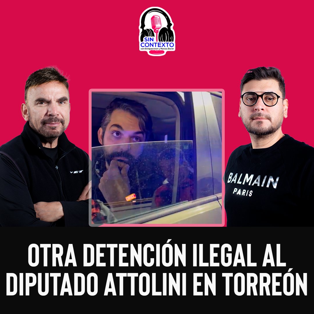 Agenda Viral (@agendaviral) on Twitter photo #Podcast | En este episodio de #SinContexto <a href="/enriquecrown/">enriquecrown</a> y <a href="/marcosduranfl/">Marcos Durán</a> hablan sobre la nueva detención ilegal en contra del diputado <a href="/AntonioAttolini/">Antonio Attolini Murra🌹</a> por la policía de #Torreón
EP: youtu.be/7_A0_RLJ2jc
Producido por Enriquecrown / Agenda Viral #Podcast | En este episodio de #SinContexto <a href="/enriquecrown/">enriquecrown</a> y <a href="/marcosduranfl/">Marcos Durán</a> hablan sobre la nueva detención ilegal en contra del diputado <a href="/AntonioAttolini/">Antonio Attolini Murra🌹</a> por la policía de #Torreón
EP: youtu.be/7_A0_RLJ2jc
Producido por Enriquecrown / Agenda Viral
