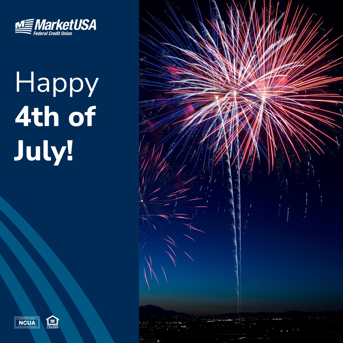 Wishing everyone a happy holiday, celebrating with food, family, and fireworks. 🎆