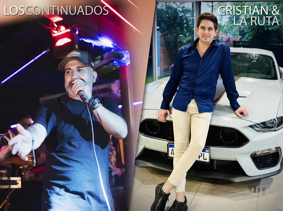 MOON DISCO (@moondisco1) on Twitter photo ESTE VIERNES 😍😍😍
LOS CONTINUADOS & CRISTIAN Y LA RUTA 🫶🏻
Juntos EN VIVO‼️
Una noche SUUUPER ROMÁNTICA ❤️
Entrada general $5000 ESTE VIERNES 😍😍😍
LOS CONTINUADOS & CRISTIAN Y LA RUTA 🫶🏻
Juntos EN VIVO‼️
Una noche SUUUPER ROMÁNTICA ❤️
Entrada general $5000