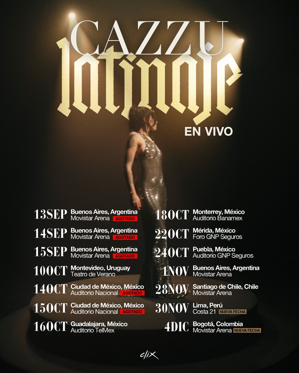Latinaje tour 🤎 cazzu.com.ar