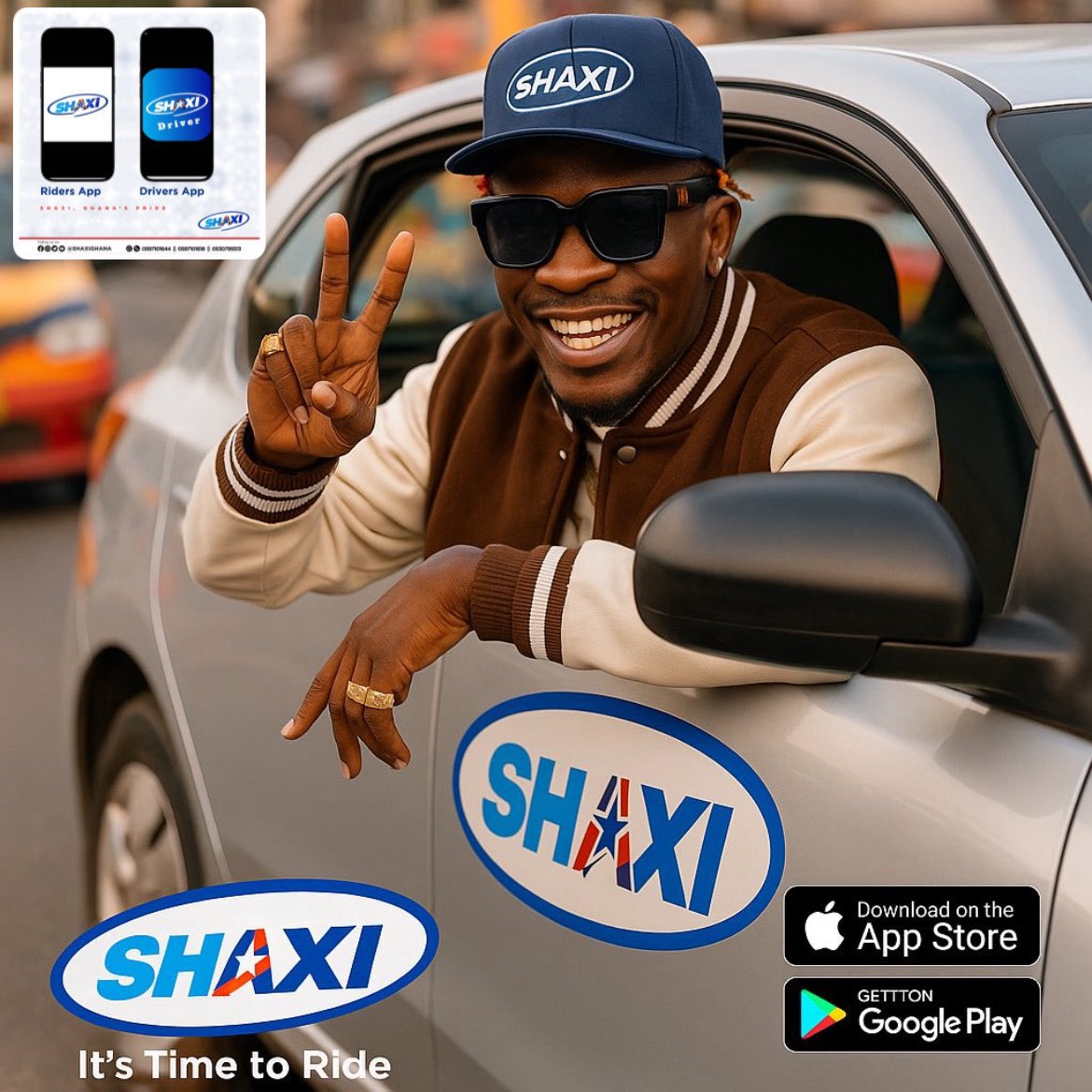 UnrulyDhardaBa5's tweet photo. Your go-to ride-hailing app made in Ghana 🇬🇭
Safe, fast, and affordable rides at your fingertips.
📲 Download SHAXI now on App Store & Google Play.
#SHAXI #ItsTimeToRide #RideWithSHAXI
@shattawalegh @SHAXIGHANA https://t.co/YtSYqI4RWT