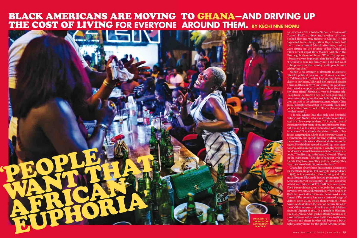 reduxpictures's tweet image. Photo by Francis Kokoroko/The New York Times/Redux of the party scene at the Zen Garden in Accra, Ghana - in New York magazine, June 30 - July 13, 2025 issue. #franciskokoroko @nytimesphoto @NYMag