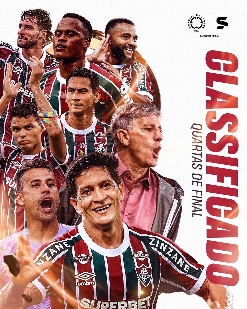 🇧🇷Fluminense og Palmeiras er videre til kvartfinalen i FIFAs klubb-VM.
Fluminense 2 - 0 Inter-IT
Palmeiras 1 -0 Botafogo
Flamengo 2 - 4 Bayern München

Palmeiras møter Chelsea mens Fluminense venter på vinneren av Al Hilal (KSA) - Manchester City