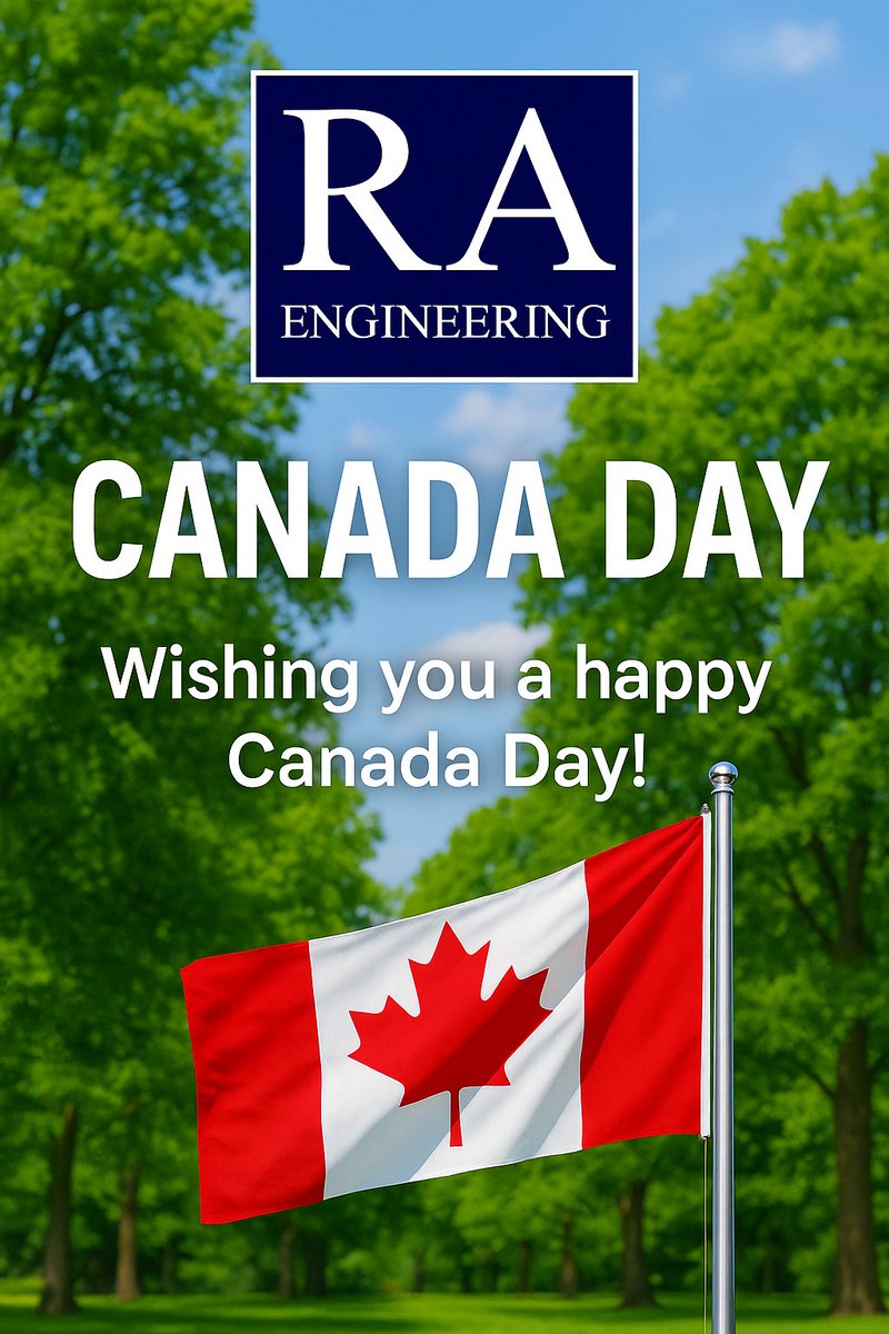 🇨🇦 Happy Canada Day! 🇨🇦

Today, we celebrate the spirit, diversity, and resilience that define our great nation. From coast to coast, Canada is a land of innovation, inclusivity, and opportunity—and we’re proud to be a part of building its future.

RAE (raengineer.com)