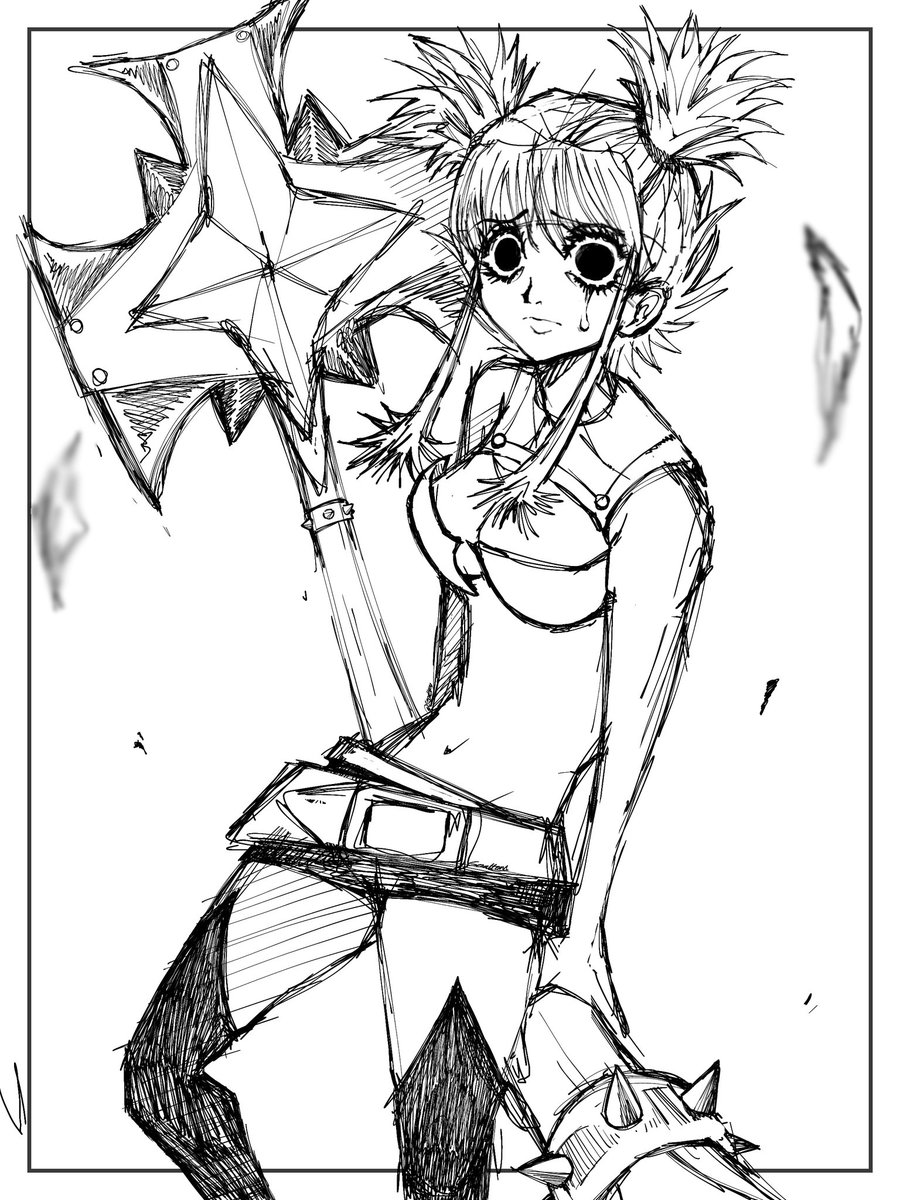 Goattony_'s tweet image. I really like the hxh manga artstyle so I tried making an oc with it once using references