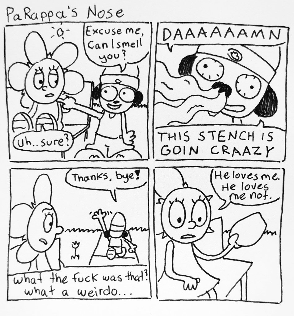 ducknuk_comic's tweet photo. PaRappa's Nose https://t.co/uhclUPNzP6