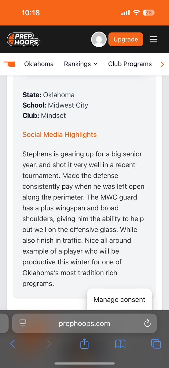 Cstephens2026's tweet image. Thank you @PrepHoopsOK