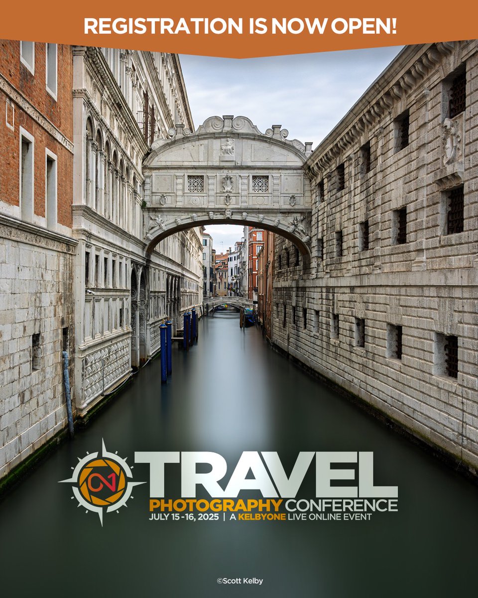 Registration is Now Open!

We’re thrilled to announce the ON1 Travel Photography Conference, a KelbyOne Live Online Event — happening July 15–16, 2025!

Join top photography instructors and travel experts from around the world (virtually!) for two days packed with inspiration,