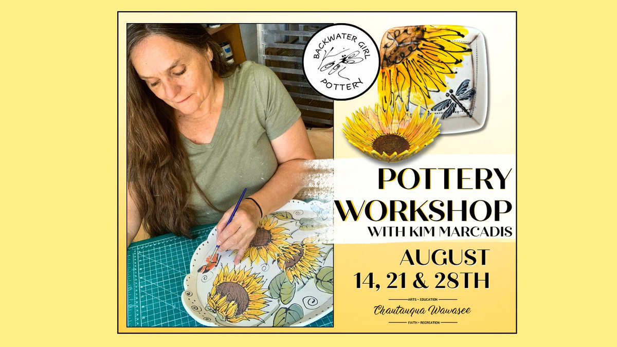 chqwawasee's tweet photo. Pottery Workshop for Beginners with Kim Marcadis https://t.co/Kg2FcV5FvN https://t.co/Wi8yDDMrUy