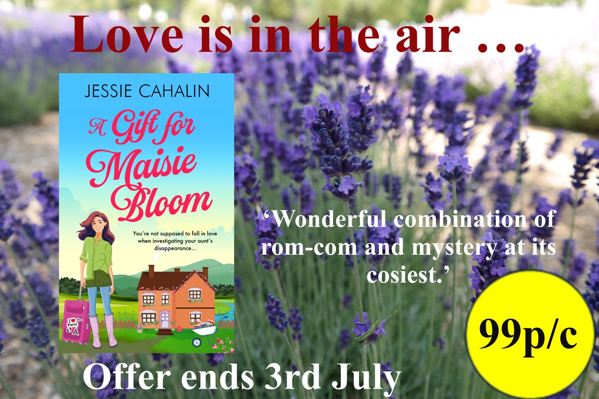 ⏲️TIME IS RUNNING OUT ON THE BOOK DEAL!⌛️
🎁99p/c until 3rd July 🎁
'Bridget Jones meets Miss Marple'   
♥️Two love interests  
🇬🇧Yorkshire village and Paris🇫🇷
🔍Mystery  
#TuesNews@RNAtweets  tinyurl.com/myjndpzz 
#KindleDeals #cozymystery #romance