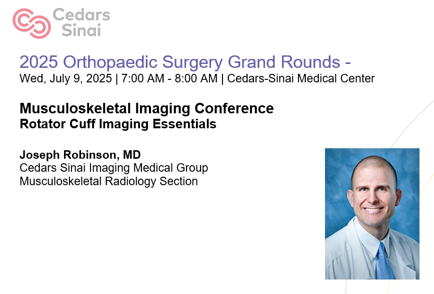 DeptSurgeryCS's tweet image. Join us this Wednesday, July 9th at 7:00AM for our #Orthopaedic #GrandRounds with our very own Dr. Joseph Robinson!
🏢In-Person: PEC 8
➡️Virtual Meeting Link: microsoft.com/microsoft-team…
👉Meeting ID: 229 830 858 293 1
👉Passcode: ox6xE6RE