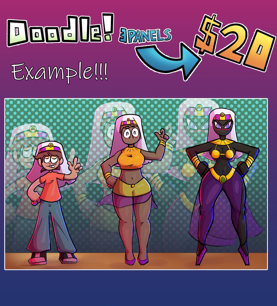 Commission promo!
To celebrate reaching 400 of us (I realized it a bit late), I thought a promo would be a good idea!
Now you can get a full TF for $45... or a sketch for just $20!!!
10 slots for each promo!

#TSF #TFEveryday #TFTuesday #TFT #transformation #TF #TFTG #TGTF