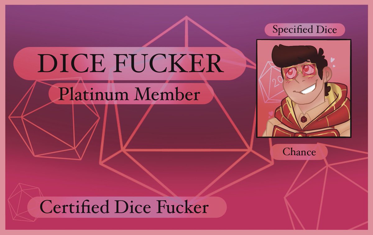 BwaBwaMoonie's tweet photo. Chance membership card anyone? (Fixed) #dateeverythinggame #membershipcard #chancethed20 #dateeverythingchance #chancedateeverything https://t.co/cg301uUpZs