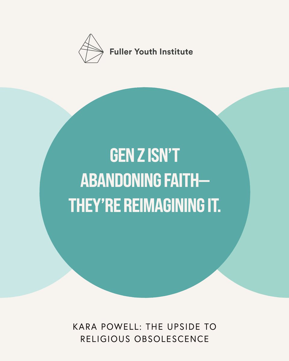 Kara Powell (@kpowellfyi) on Twitter photo What if “post-Christian” is actually “pre-revival”?
Gen Z doesn’t hate the church—they nothing it.
That blank slate might be fertile ground.
Check out my May/June <a href="/CTmagazine/">Christianity Today</a> article to find out why faith obsolescence may be the start of something new.
tinyurl.com/56x743e6 What if “post-Christian” is actually “pre-revival”?
Gen Z doesn’t hate the church—they nothing it.
That blank slate might be fertile ground.
Check out my May/June <a href="/CTmagazine/">Christianity Today</a> article to find out why faith obsolescence may be the start of something new.
tinyurl.com/56x743e6