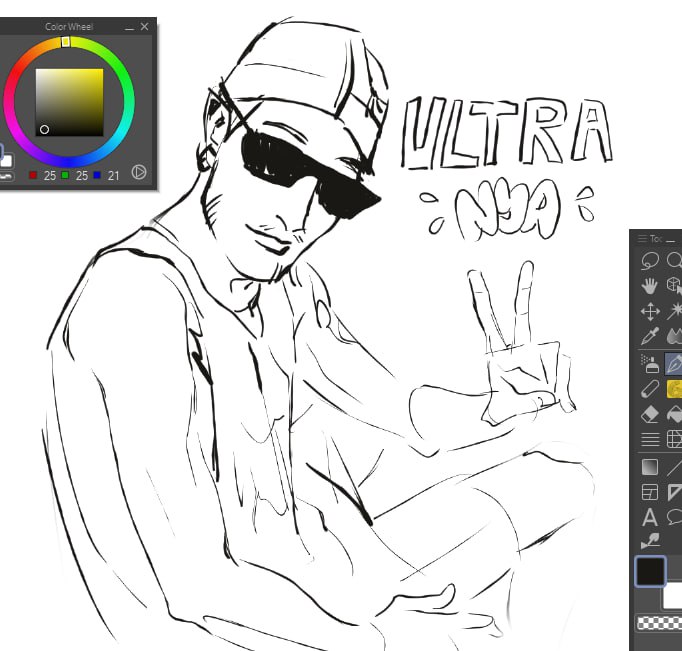 kw3r1i's tweet image. drew Drifter and Glixxx today because I missed P4 so much I almost cried...