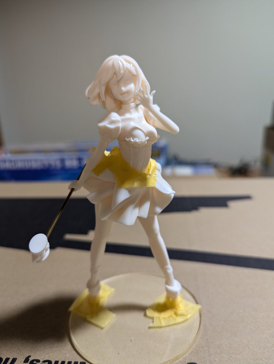 YdOSZS14yuB6I2k's tweet image. ミリタリーモデルは全体の仮組みはしないけどガレージキットは全体の仮組みをして会いを確認するので綺麗な塗装前と塗装後の比較が出来上がります。
#これを見た人は塗装前と塗装後を貼れ