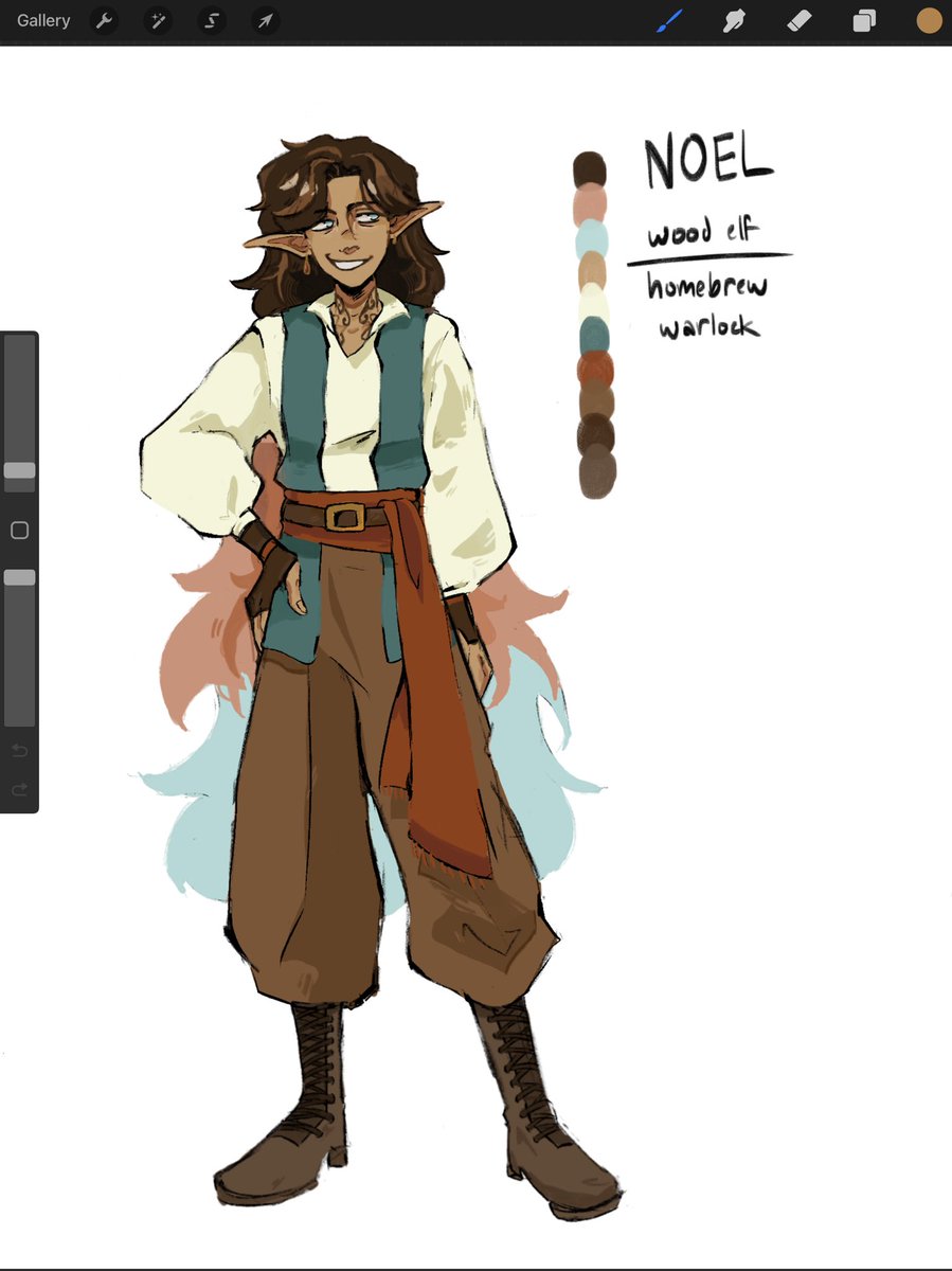 speedrunning artfight refs as fast as I can, this is one of my dnd characters who I’ve been playing for almost two years now