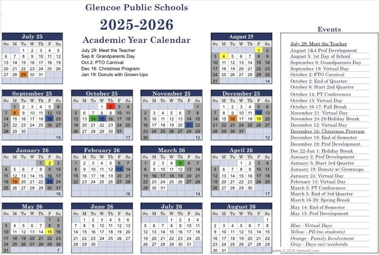 2025-2026 Academic Calendar