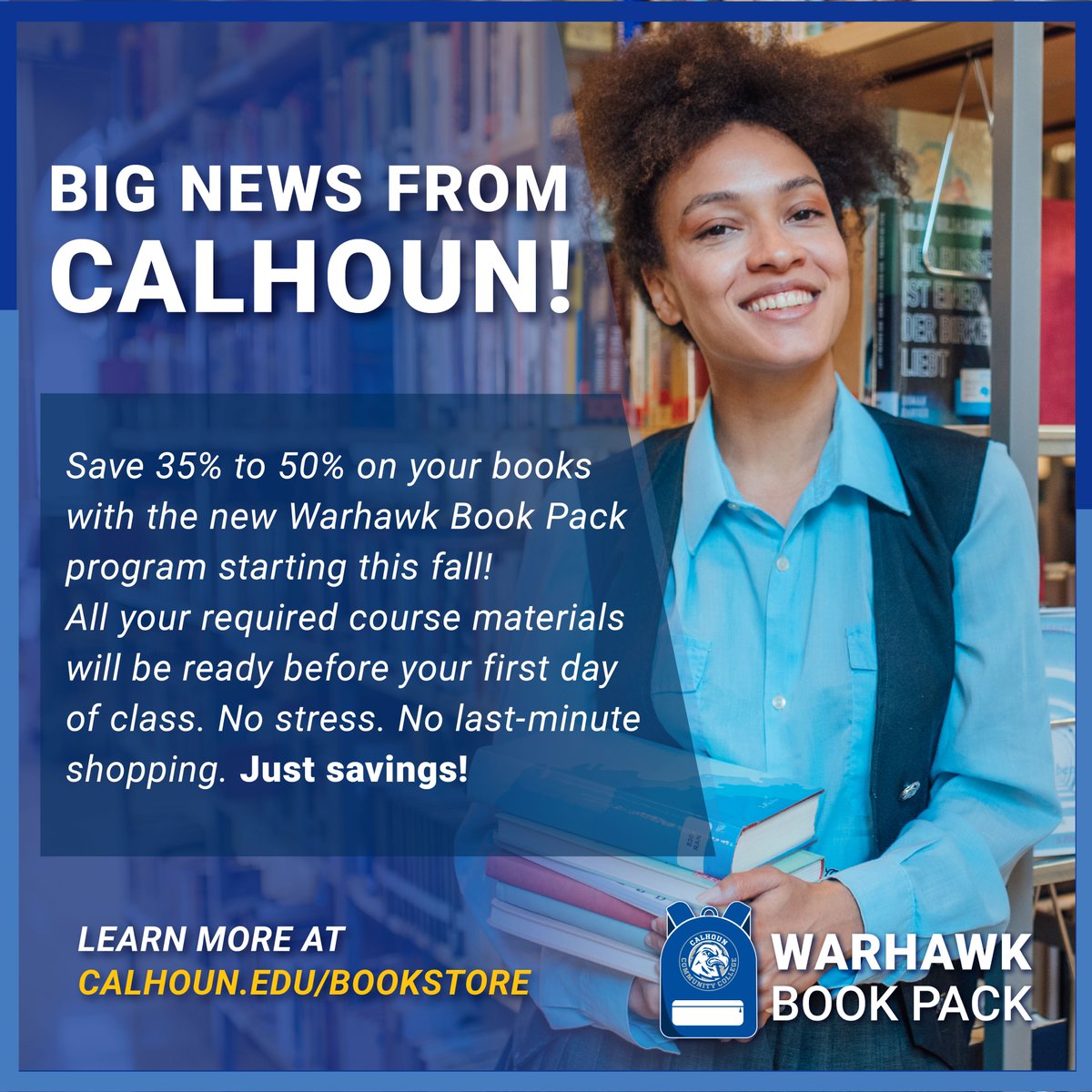 CalhounCollege's tweet image. calhoun.edu/bookstore/
