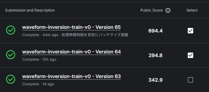 m3816's tweet photo. １時間半ほどGPU利用時間が残ってるので、サブセットサイズがより小さかった時のベスト(Version 63)をサイズアップして、ラストトライ https://t.co/nlpsSJbYYt