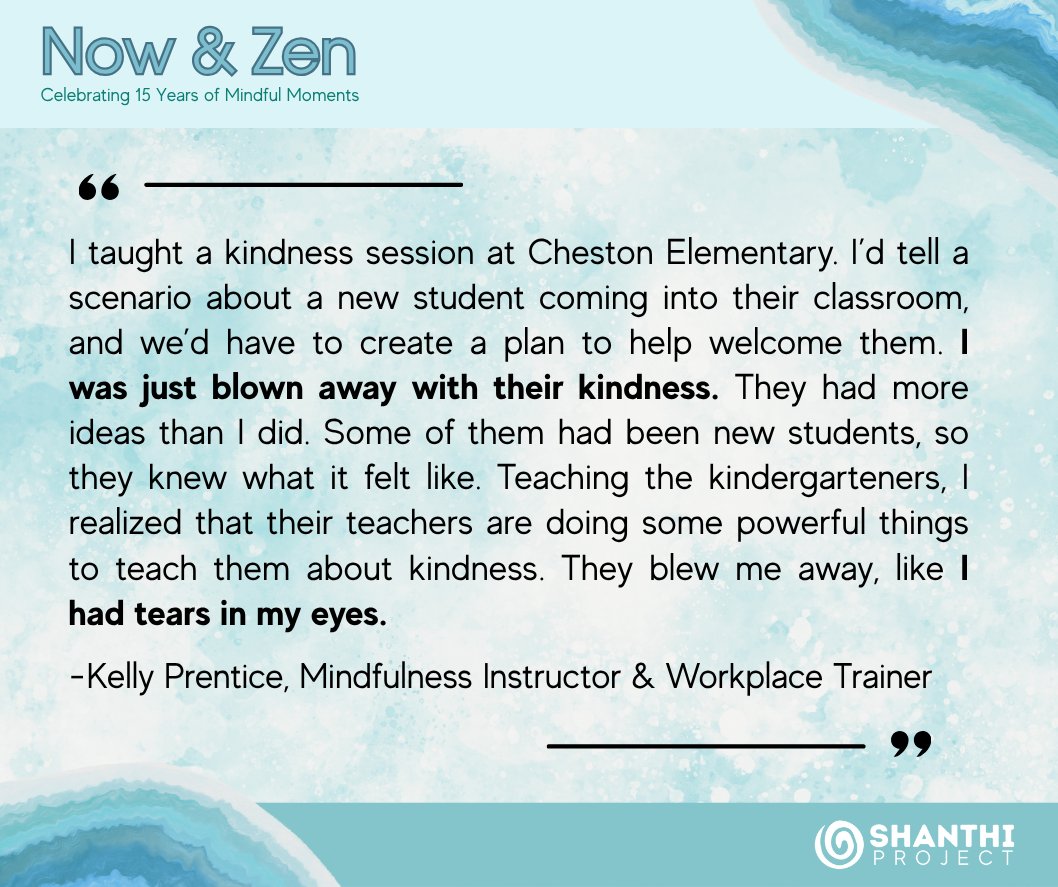 Shanthi Project (@shanthi_project) on Twitter photo 2025 marks Shanthi Project's fifteenth anniversary as a nonprofit, and throughout this special year, we're celebrating the BIG impact of our programs, our people, and our mission. Case in point: this story from Kelly, one of our #mindfulness instructors. 💙
<a href="/EastonAreaSD/">Easton Area SD</a> 2025 marks Shanthi Project's fifteenth anniversary as a nonprofit, and throughout this special year, we're celebrating the BIG impact of our programs, our people, and our mission. Case in point: this story from Kelly, one of our #mindfulness instructors. 💙
<a href="/EastonAreaSD/">Easton Area SD</a>