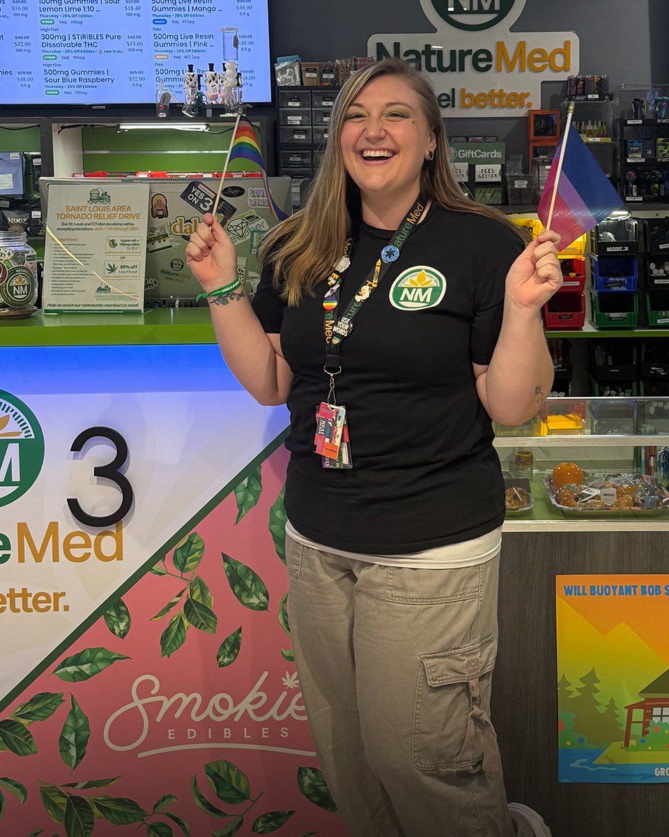 naturemedmo's tweet image. A big thank you to Erin,  an integral part of our team in St. Louis! Your special sparkle is appreciated every day by customers and coworkers alike! 💚

#budtenderlife #plantpeople #knowledgeispower