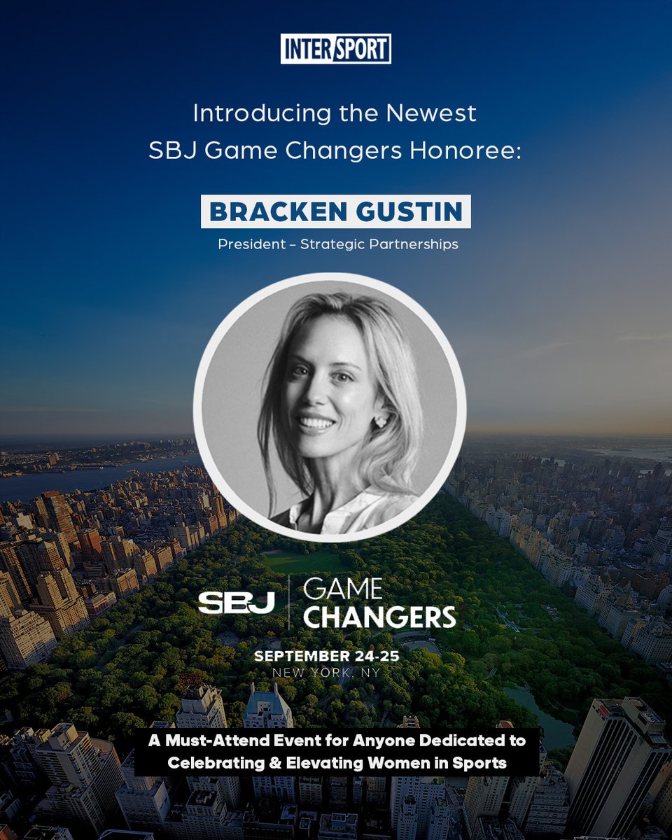 IntersportBuzz's tweet image. We’re proud to share that Bracken Gustin has been named a 2025 SBJ Game Changers Honoree.
Her impact on Intersport spans 16+ years of leadership, integrity, and care.
She’s shaped who we are—and we’re lucky to call her ours.
Congratulations, Bracken!