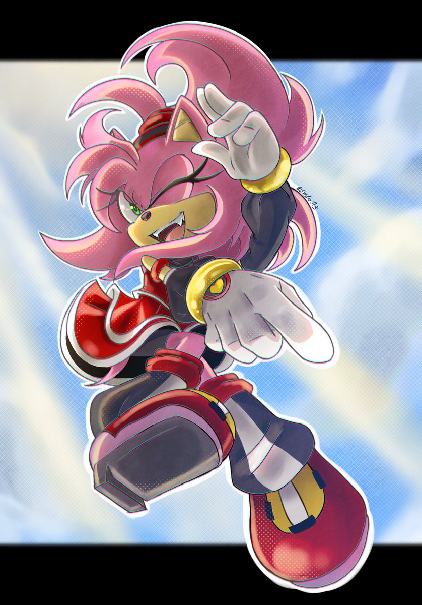 Hi :D
#AmyRose
#AmyRoseFanart
#SonicAU
