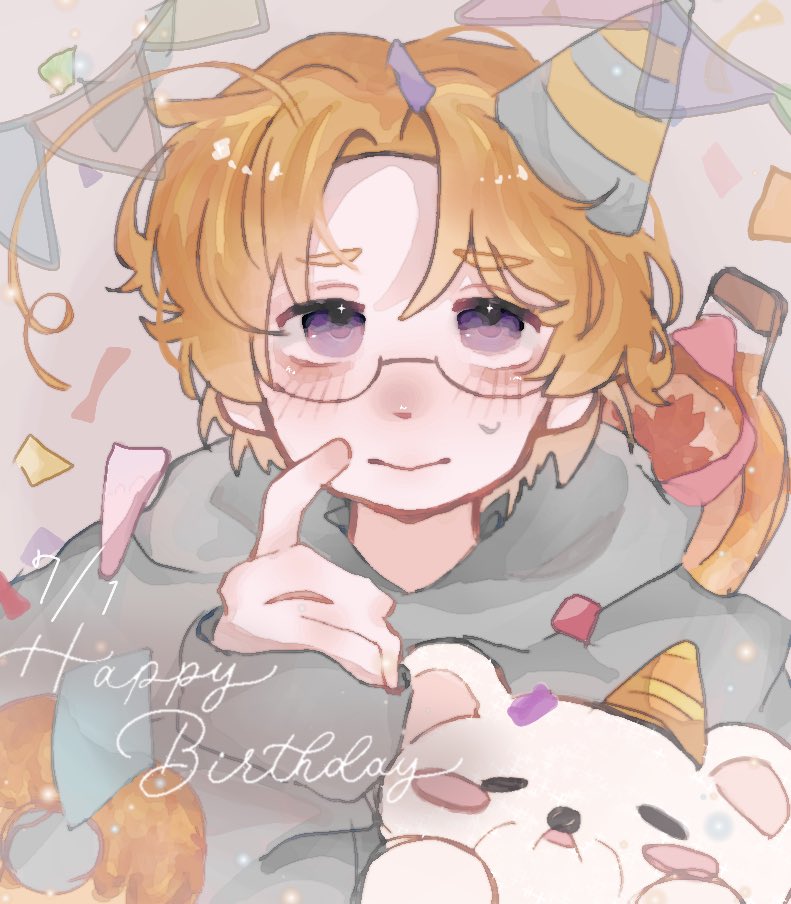 🎉🐻‍❄🍁- ̗̀ 𝙷𝙰𝙿𝙿𝚈 𝙱𝙸𝚁𝚃𝙷𝙳𝙰𝚈  ̖́-🍁🐻‍❄🎂
 #ヘタリア 
 #マシューウィリアムズ生誕祭2025
 #マシュー生誕祭2025
 #カナ誕2025 遅れた！！