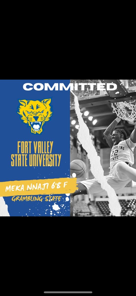 fvsubball's tweet image. Please welcome Meka Nnaji to the Wildcat family! πΎπ
The 6'8" forward transferring in from Grambling State is officially #FVSUBound!
A versatile, high-motor player with length and skill, @ElvisNnaji3 will bring scoring, athleticism, and two-way presence to the Wildcats.
#FVSU