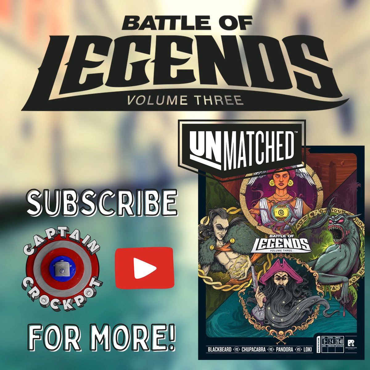 Final 2 videos of the “14 Days of BOL3!” What an incredible set! Thank you Restoration Games for making Battle of Legends, Vol 3 one of your best yet and for sending me a copy!

Counter Search: Blackbeard
youtu.be/PnC8GAuPA0E?si…

Counter Search: Pandora
youtu.be/B7Ua_DyGp8E?si…