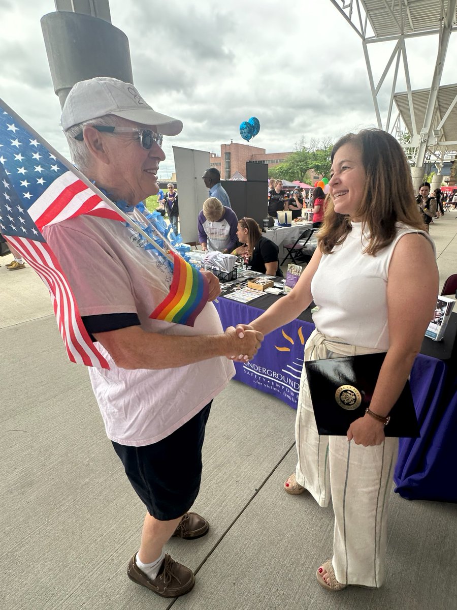 repkmr's tweet image. Had a great time celebrating Pride Month with Great Lakes Bay Pride in Saginaw! I look forward to continuing to work together to make Michigan a safe and welcoming home for everyone.