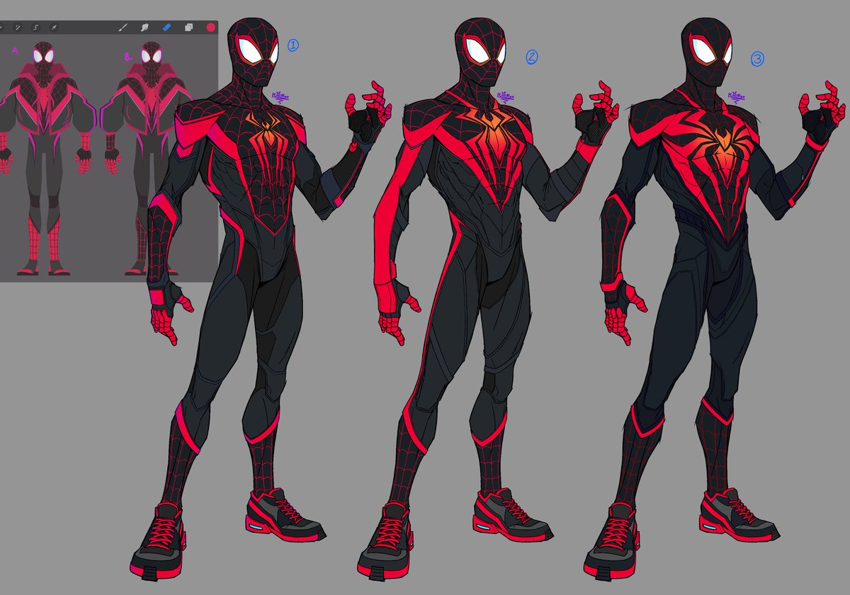 Beeg, Medium, or Smol spider-logos for Rivals Miles
(Might render some of them out a bit more, idk)